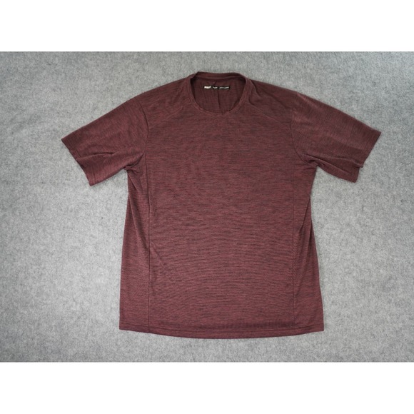 REI CO-OP Shirt Men Medium Red Active Pursuits Cycling Performance Stretch - Picture 1 of 8